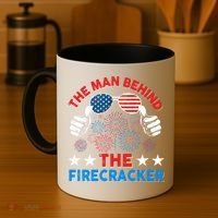 Funny 4th Of July The Behind The Firecracker Patriotic Gift Coffee Mug thumb 4