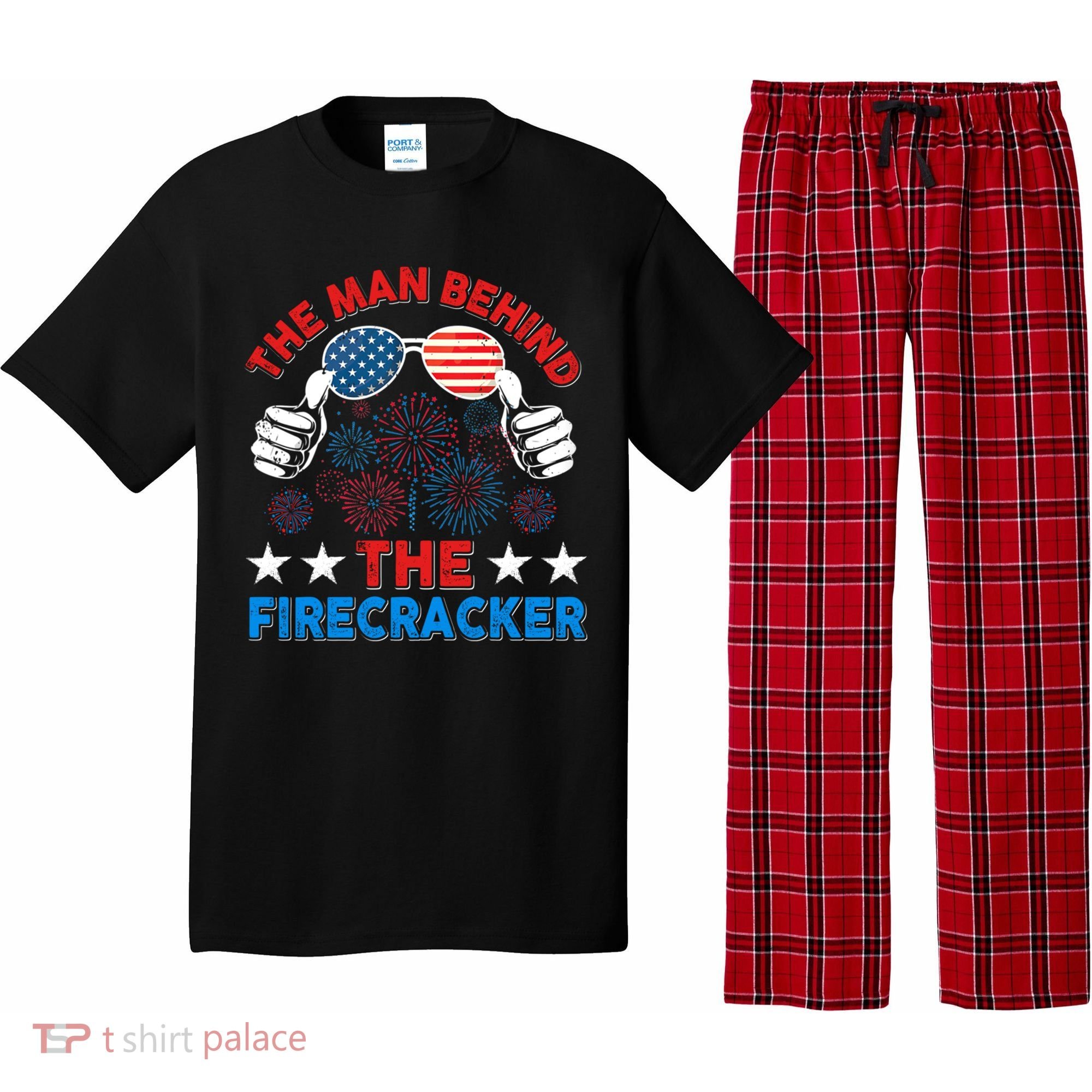 Funny 4th Of July The Behind The Firecracker Patriotic Gift Pajama Set