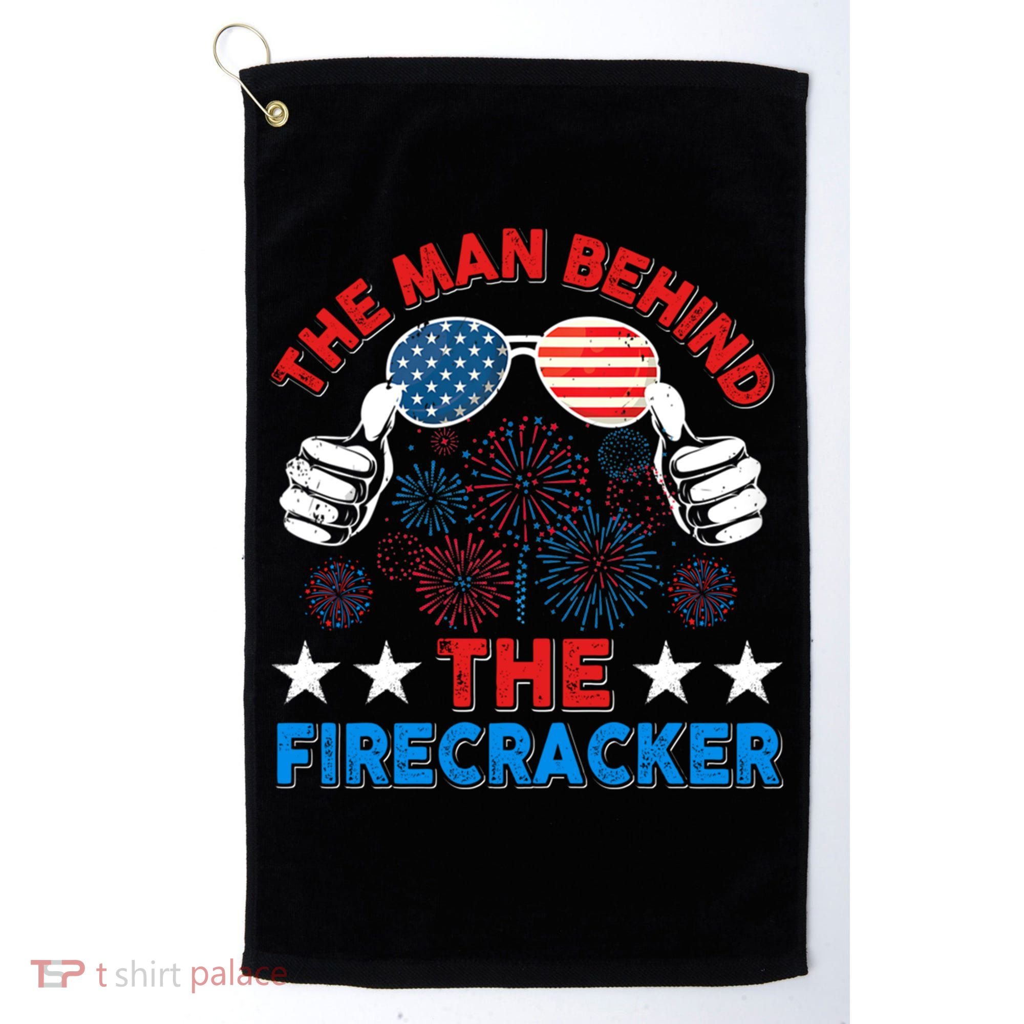 Funny 4th Of July The Behind The Firecracker Patriotic Gift Golf Towel