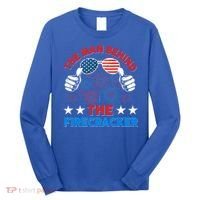 Funny 4th Of July The Behind The Firecracker Patriotic Gift Long Sleeve Shirt thumb 0