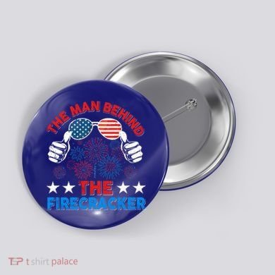 Funny 4th Of July The Behind The Firecracker Patriotic Gift Button