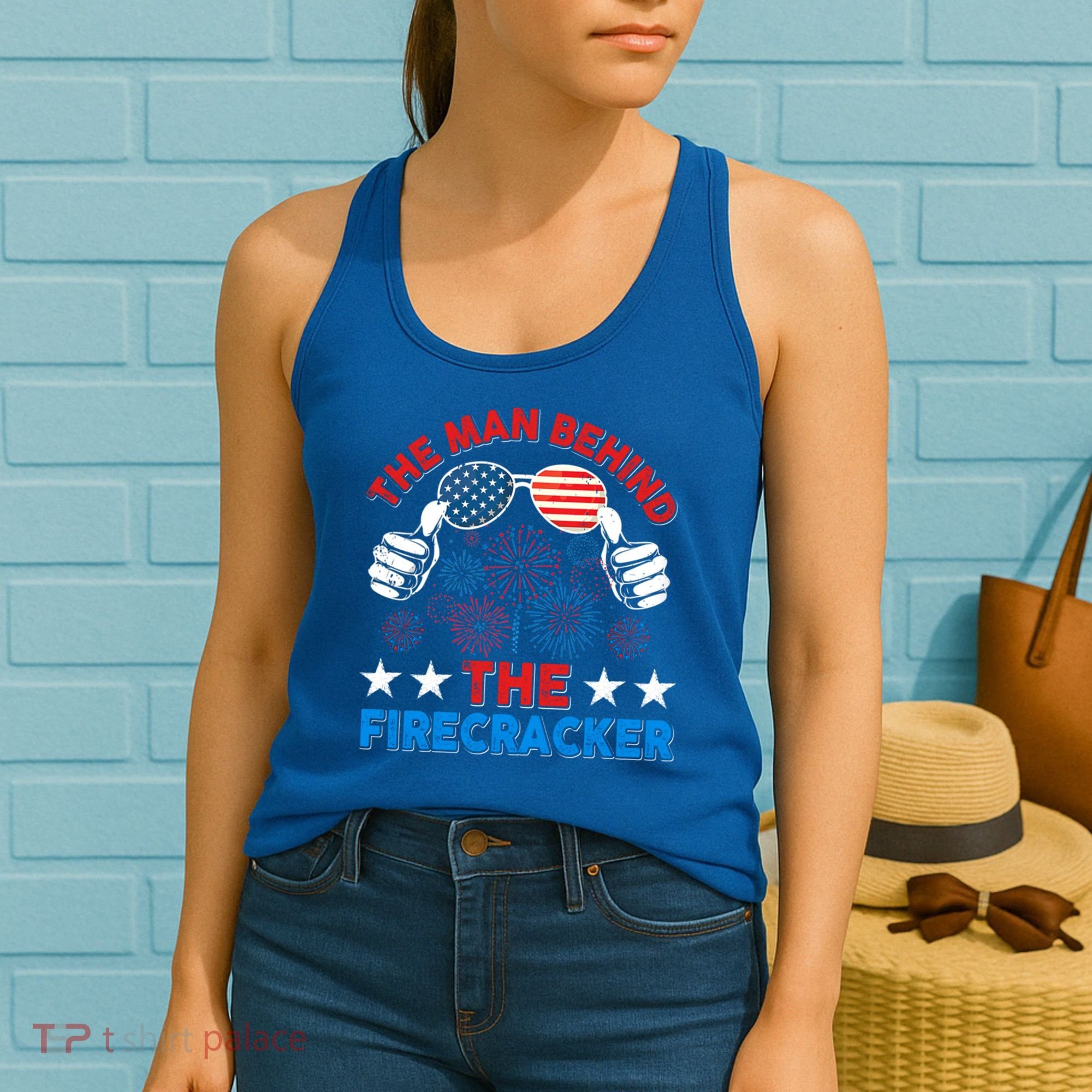 Funny 4th Of July The Behind The Firecracker Patriotic Gift Women's Tank Top
