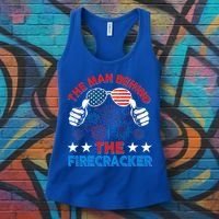 Funny 4th Of July The Behind The Firecracker Patriotic Gift Women's Tank Top thumb 3