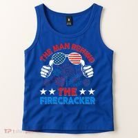 Funny 4th Of July The Behind The Firecracker Patriotic Gift Tank Top thumb 2