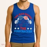 Funny 4th Of July The Behind The Firecracker Patriotic Gift Tank Top thumb 3