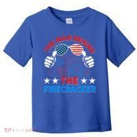 Funny 4th Of July The Behind The Firecracker Patriotic Gift Toddler T-Shirt thumb 0