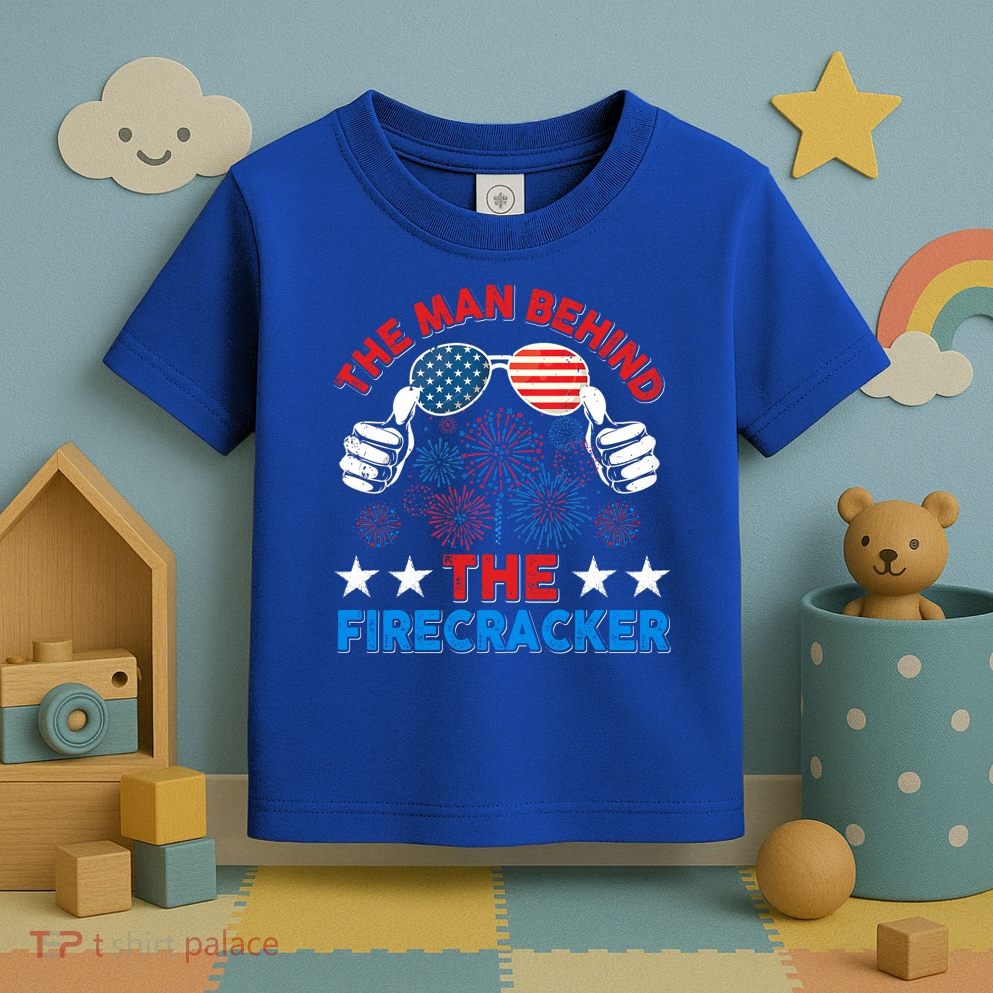 Funny 4th Of July The Behind The Firecracker Patriotic Gift Toddler T-Shirt