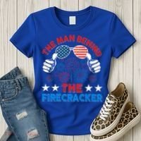 Funny 4th Of July The Behind The Firecracker Patriotic Gift Women's T-Shirt thumb 3