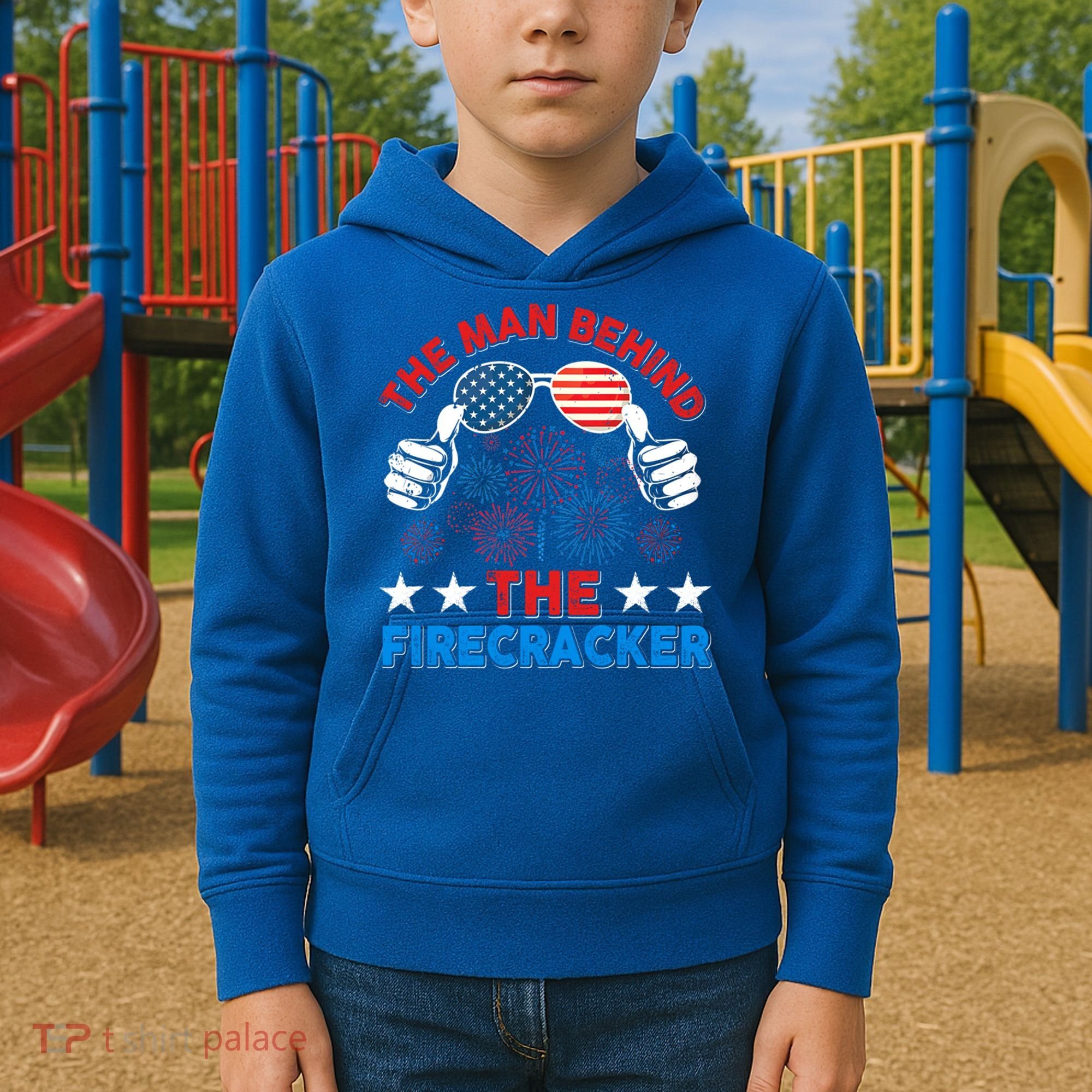 Funny 4th Of July The Behind The Firecracker Patriotic Gift Kids Hoodie