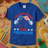 Funny 4th Of July The Behind The Firecracker Patriotic Gift Kids T-Shirt thumb 3