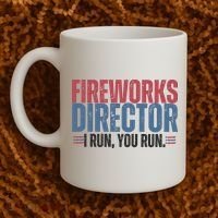 Funny 4th Of July Fireworks Director Independence Day Coffee Mug thumb 2