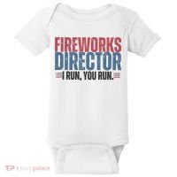 Funny 4th Of July Fireworks Director Independence Day Baby Bodysuit thumb 0