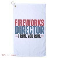 Funny 4th Of July Fireworks Director Independence Day Golf Towel thumb 0