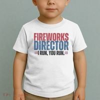 Funny 4th Of July Fireworks Director Independence Day Toddler T-Shirt thumb 2