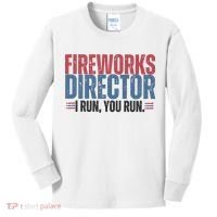 Funny 4th Of July Fireworks Director Independence Day Kids Long Sleeve Shirt thumb 0