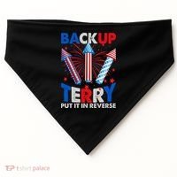 Fouth 4th Of July Back Up Terry Put It In Reverse USA-Made Doggie Bandana thumb 0