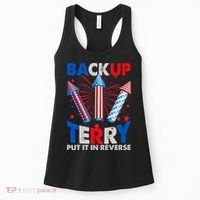Fouth 4th Of July Back Up Terry Put It In Reverse Women's Tank Top thumb 0