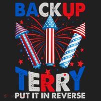 Fouth 4th Of July Back Up Terry Put It In Reverse Hat thumb 2