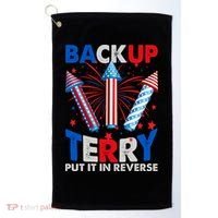 Fouth 4th Of July Back Up Terry Put It In Reverse Golf Towel thumb 0