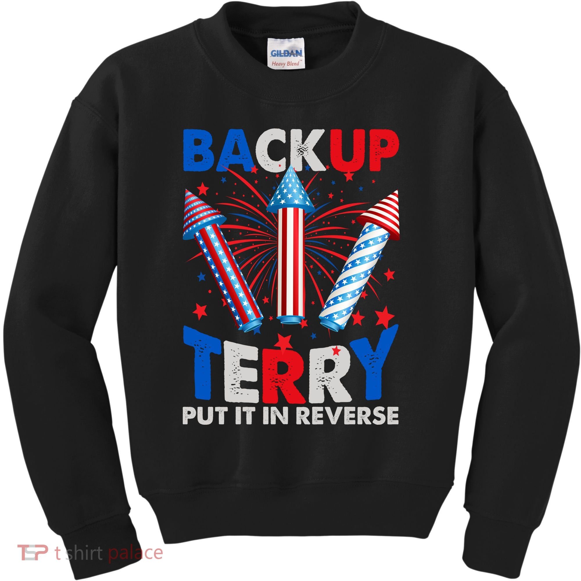 Fouth 4th Of July Back Up Terry Put It In Reverse Kids Sweatshirt