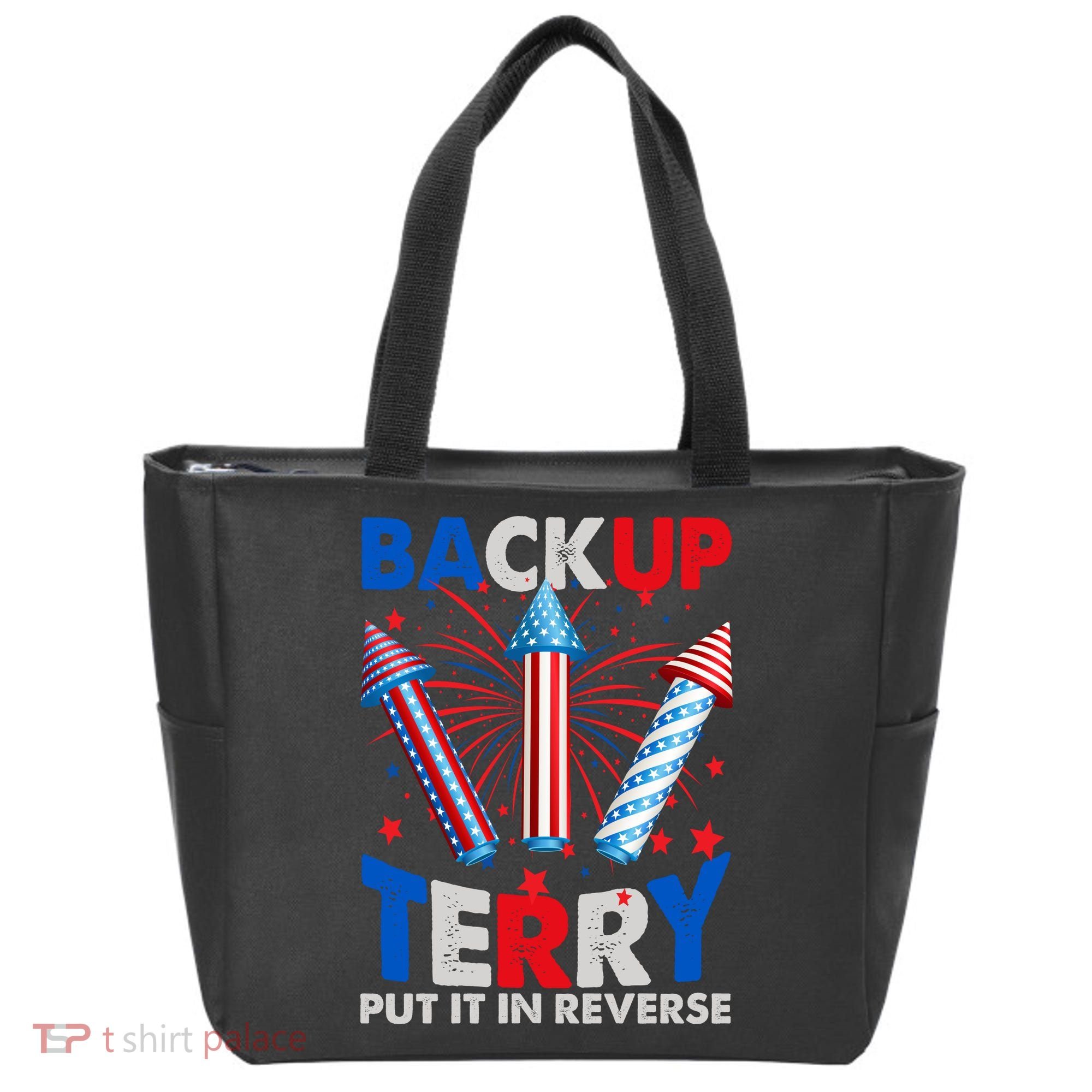 Fouth 4th Of July Back Up Terry Put It In Reverse Tote Bag