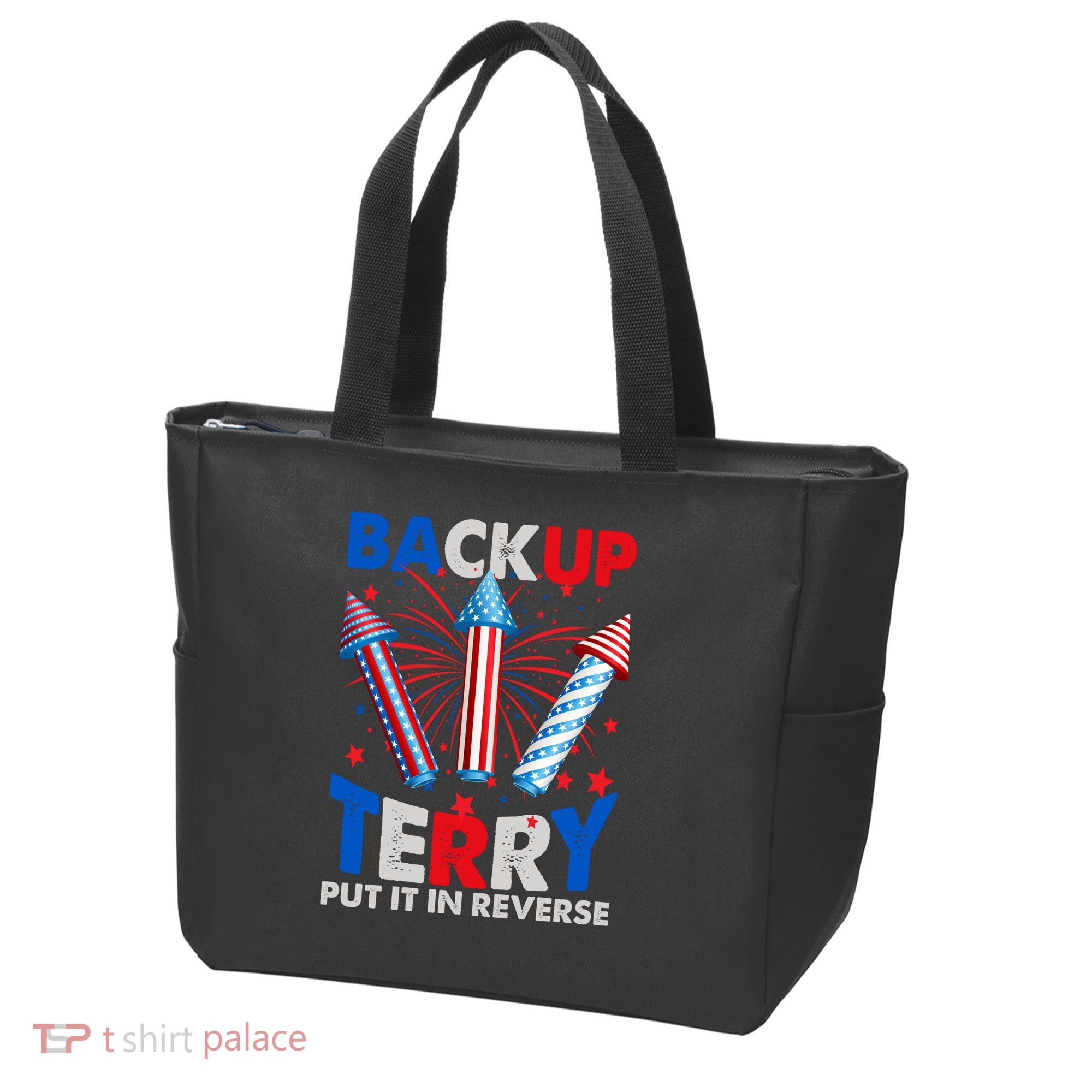 Fouth 4th Of July Back Up Terry Put It In Reverse Tote Bag