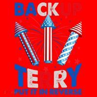 Fouth 4th Of July Back Up Terry Put It In Reverse Santa Hat thumb 1