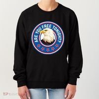 Funny 4th Of July Bald Eagle Are You Free Tonight Usa Women's Sweatshirt thumb 0
