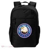 Funny 4th Of July Bald Eagle Are You Free Tonight Usa Backpack thumb 0
