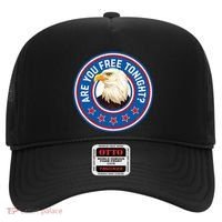 Funny 4th Of July Bald Eagle Are You Free Tonight Usa Hat thumb 0