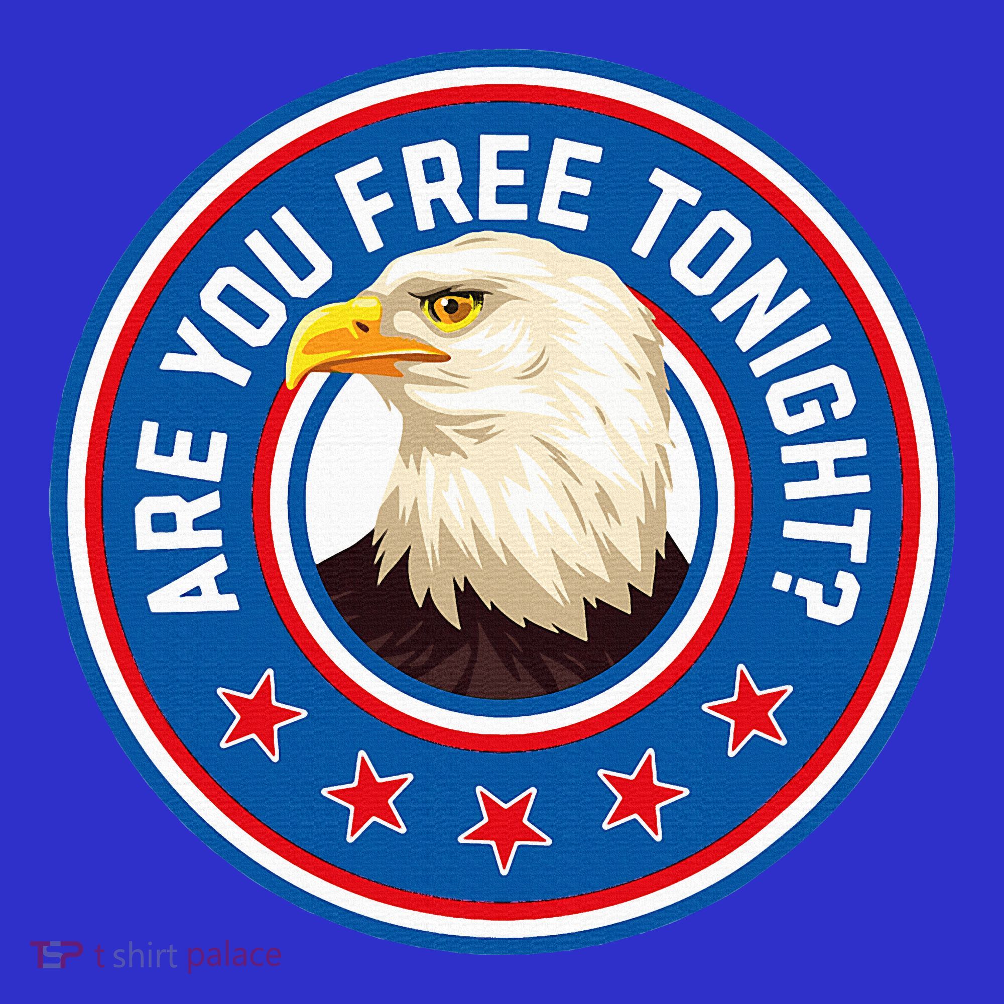 Funny 4th Of July Bald Eagle Are You Free Tonight Usa Apron