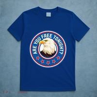 Funny 4th Of July Bald Eagle Are You Free Tonight Usa T-Shirt thumb 5