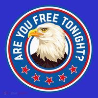 Funny 4th Of July Bald Eagle Are You Free Tonight Usa Baby Bodysuit thumb 2
