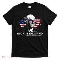 Funny 4th Of July George Washington 1776 Suck It England T-Shirt thumb 0