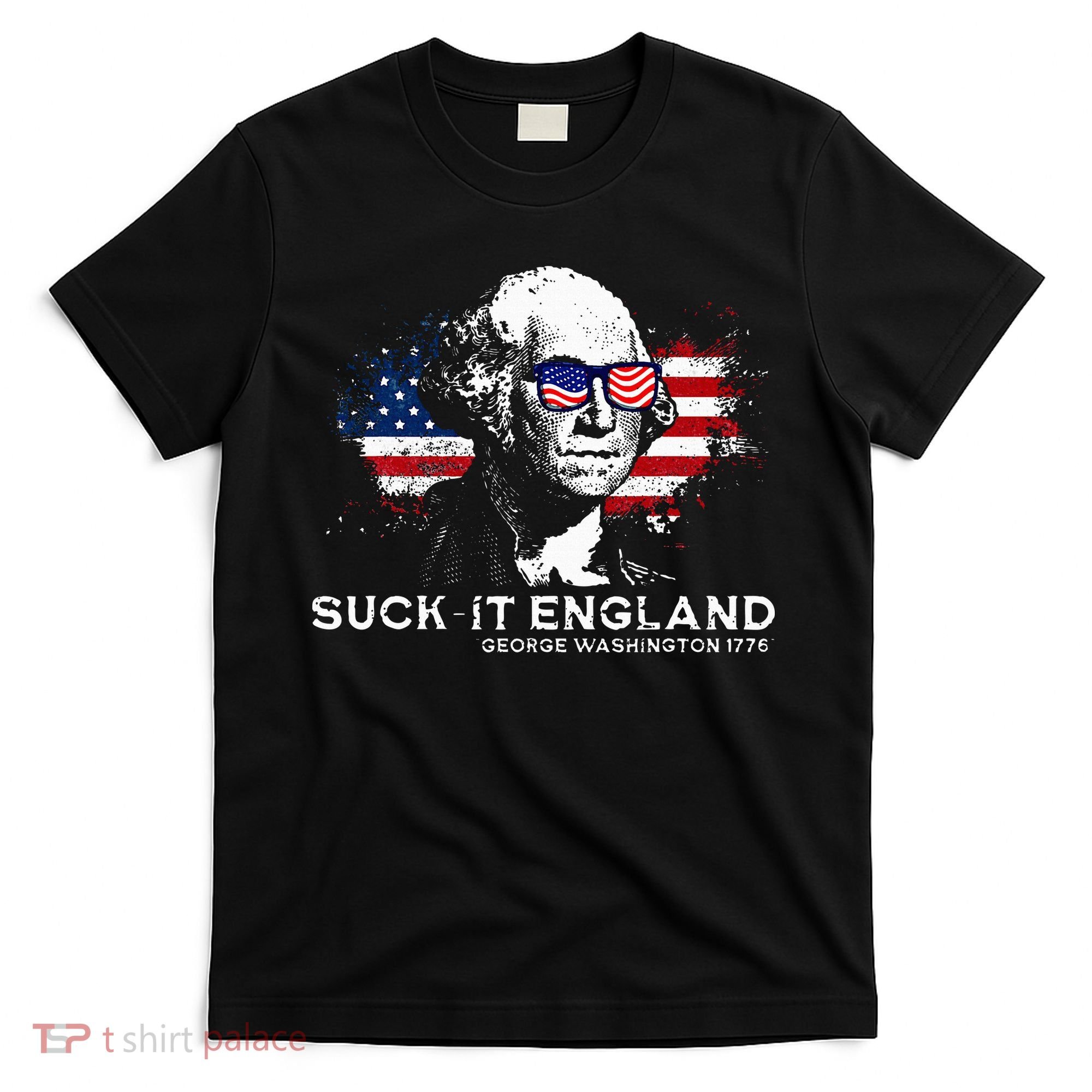 Funny 4th Of July George Washington 1776 Suck It England T-Shirt