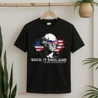 Funny 4th Of July George Washington 1776 Suck It England T-Shirt thumb 2