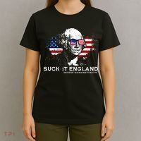 Funny 4th Of July George Washington 1776 Suck It England T-Shirt thumb 4