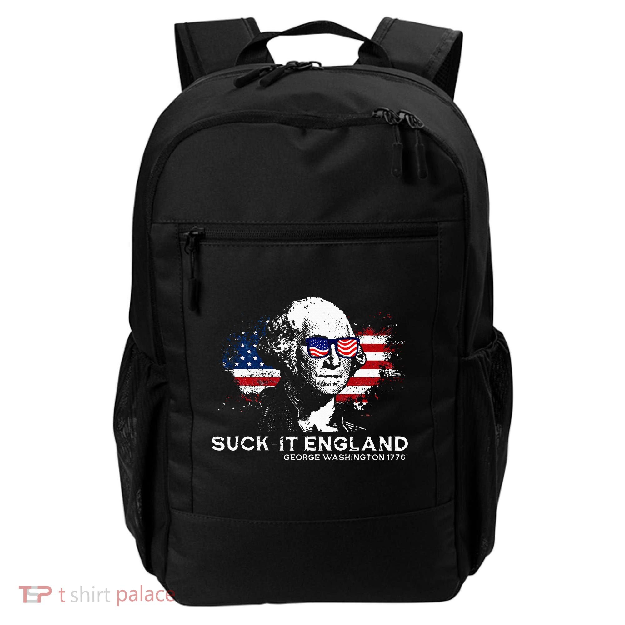 Funny 4th Of July George Washington 1776 Suck It England Backpack