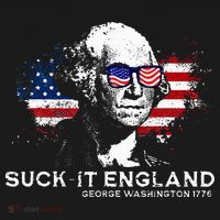 Funny 4th Of July George Washington 1776 Suck It England Women's Hoodie thumb 2