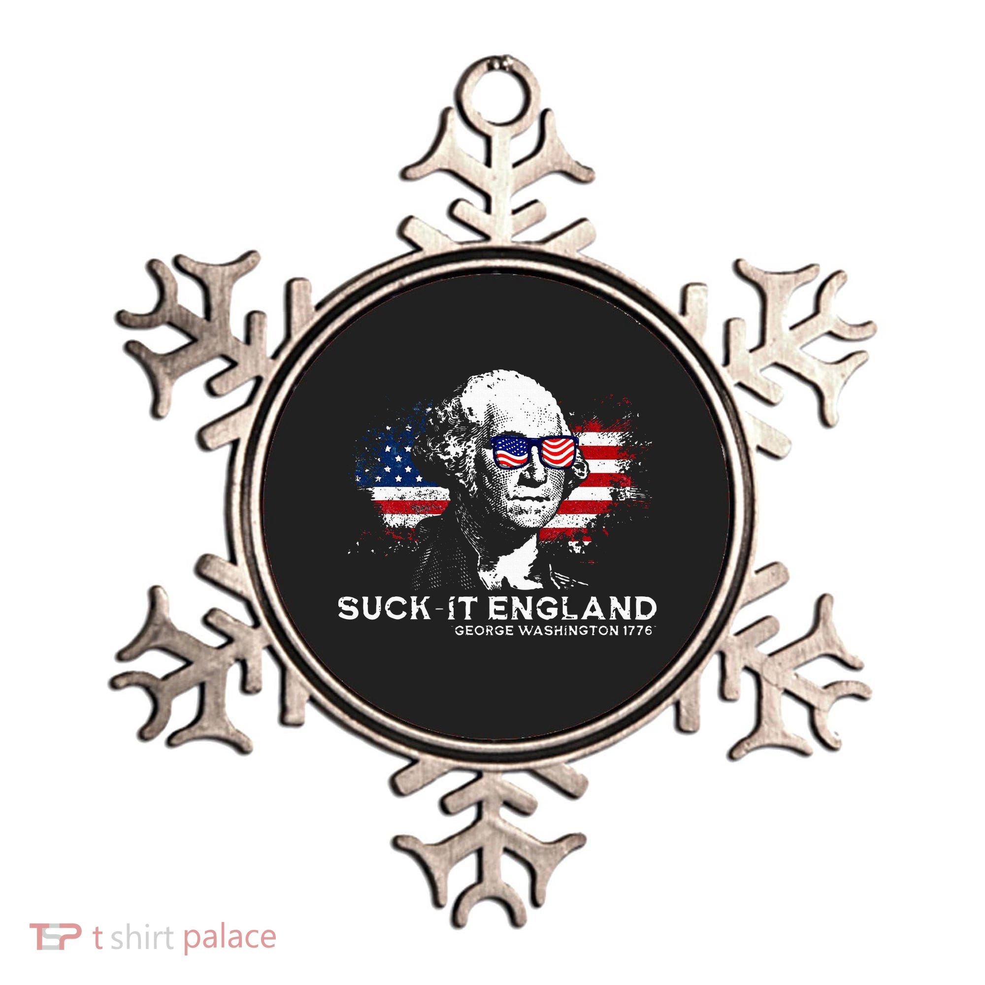 Funny 4th Of July George Washington 1776 Suck It England Ornament