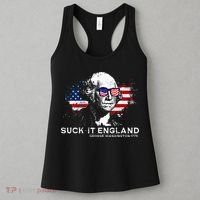 Funny 4th Of July George Washington 1776 Suck It England Women's Tank Top thumb 3