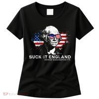 Funny 4th Of July George Washington 1776 Suck It England Women's T-Shirt thumb 0