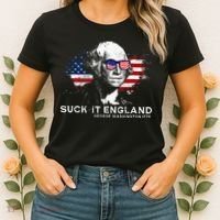 Funny 4th Of July George Washington 1776 Suck It England Women's T-Shirt thumb 2