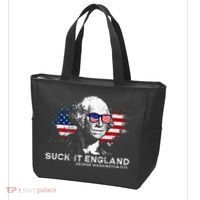 Funny 4th Of July George Washington 1776 Suck It England Tote Bag thumb 3