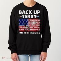 Fourth 4th Of July Back Up Terry Put It In Reverse USA Flag Women's Sweatshirt thumb 0