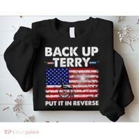 Fourth 4th Of July Back Up Terry Put It In Reverse USA Flag Sweatshirt thumb 2