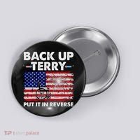 Fourth 4th Of July Back Up Terry Put It In Reverse USA Flag Button thumb 0
