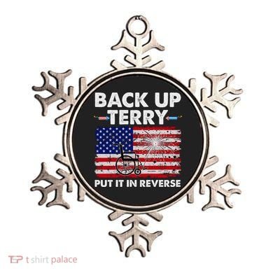 Fourth 4th Of July Back Up Terry Put It In Reverse USA Flag Ornament