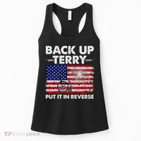 Fourth 4th Of July Back Up Terry Put It In Reverse USA Flag Women's Tank Top thumb 0