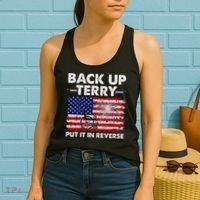 Fourth 4th Of July Back Up Terry Put It In Reverse USA Flag Women's Tank Top thumb 2